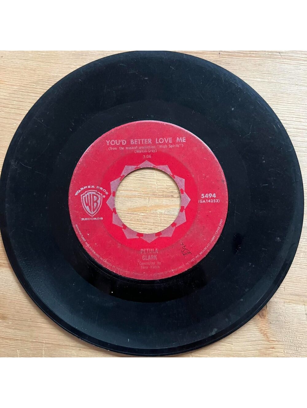 Petula Clark - You'd better Love Me/Downtown 45rpm VG+ R14